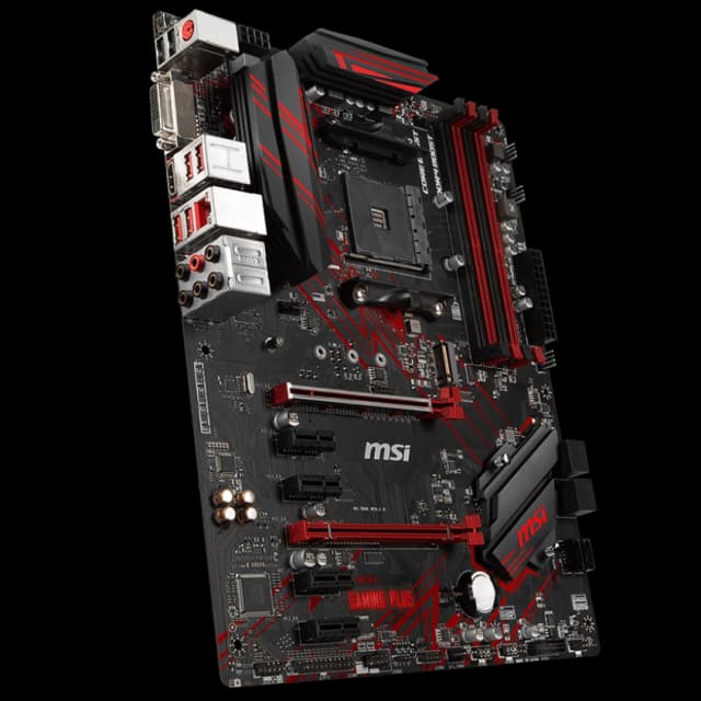 MSI M/Board AMD 1st/2nd/3rd Gen Ryzen AM4 CPU B450 Gaming Plus Image