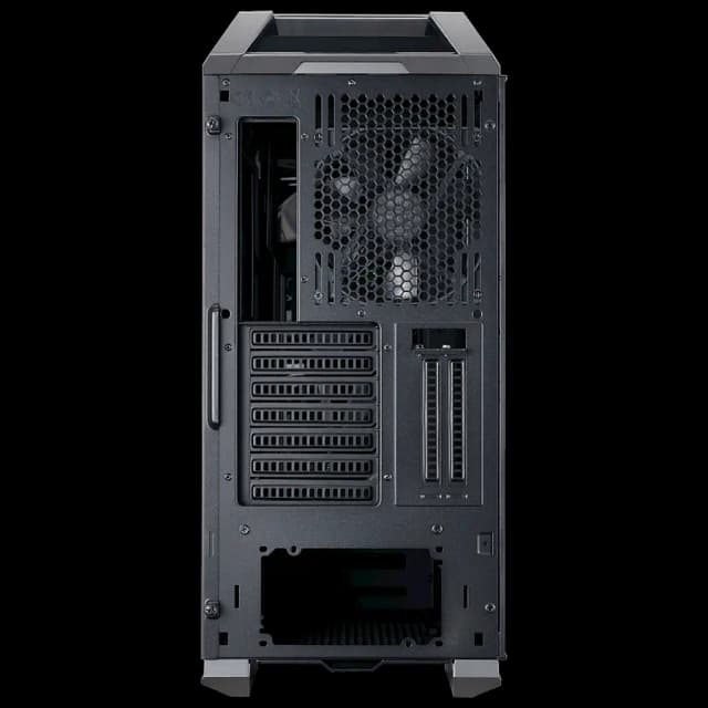 Cooler Master MasterCase H500P Mesh Casing - White ATX Mid-Tower w/ Front Mesh Ventilation, RGB Fans, 2x Vertical GPU Card PCI Slots Image