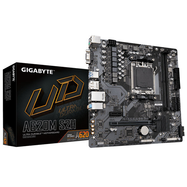 GIGABYTE A620M S2H AM5 LGA 1718 AMD A620 M-ATX Motherboard Image