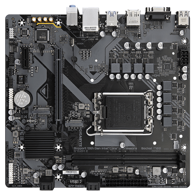 GIGABYTE B760M E DDR5 LGA1700 Micro ATX Motherboard Image