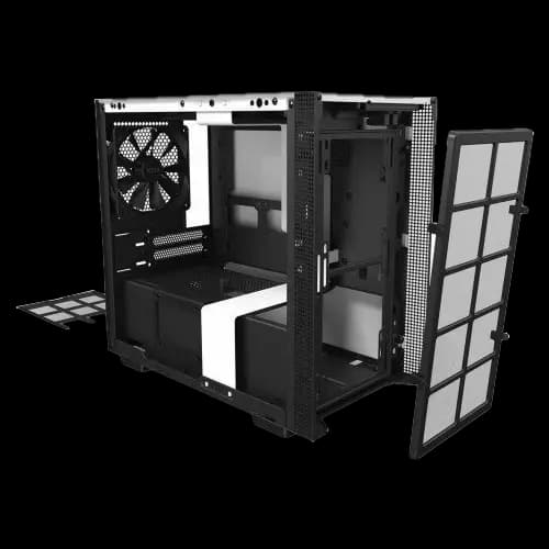 NZXT H210i, Mini-ITX PC Gaming Case, Type-C Port, Tempered Glass , RGB Lighting Matte White Image