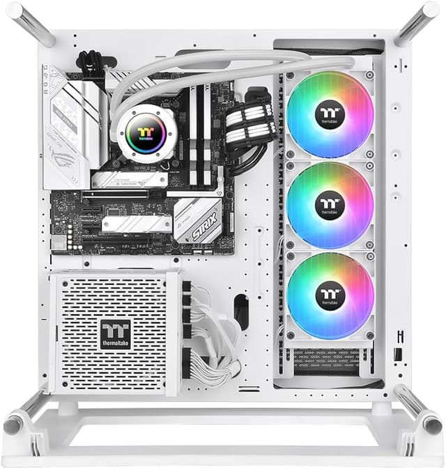 Thermaltake TH360 V2 ARGB Sync Snow Edition All-In-One Liquid Cooler – Triple 120mm ARGB Fans, PWM 500-2000 RPM Image