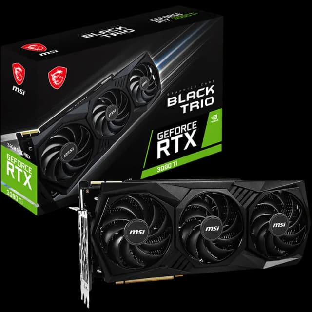 MSI GeForce RTX 3090 Ti BLACK TRIO 24G Graphics Card Image